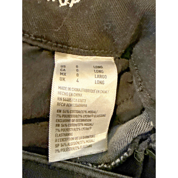 AMERICAN EAGLE Jeans Women’s Size 8 Black Hi Rise Jegging Super Stretch Denim - Picture 12 of 16